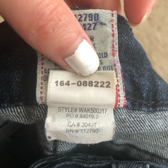 ⭐️True Religion Boot Cut Jeans with Silver Sequins - Picture 8 of 13